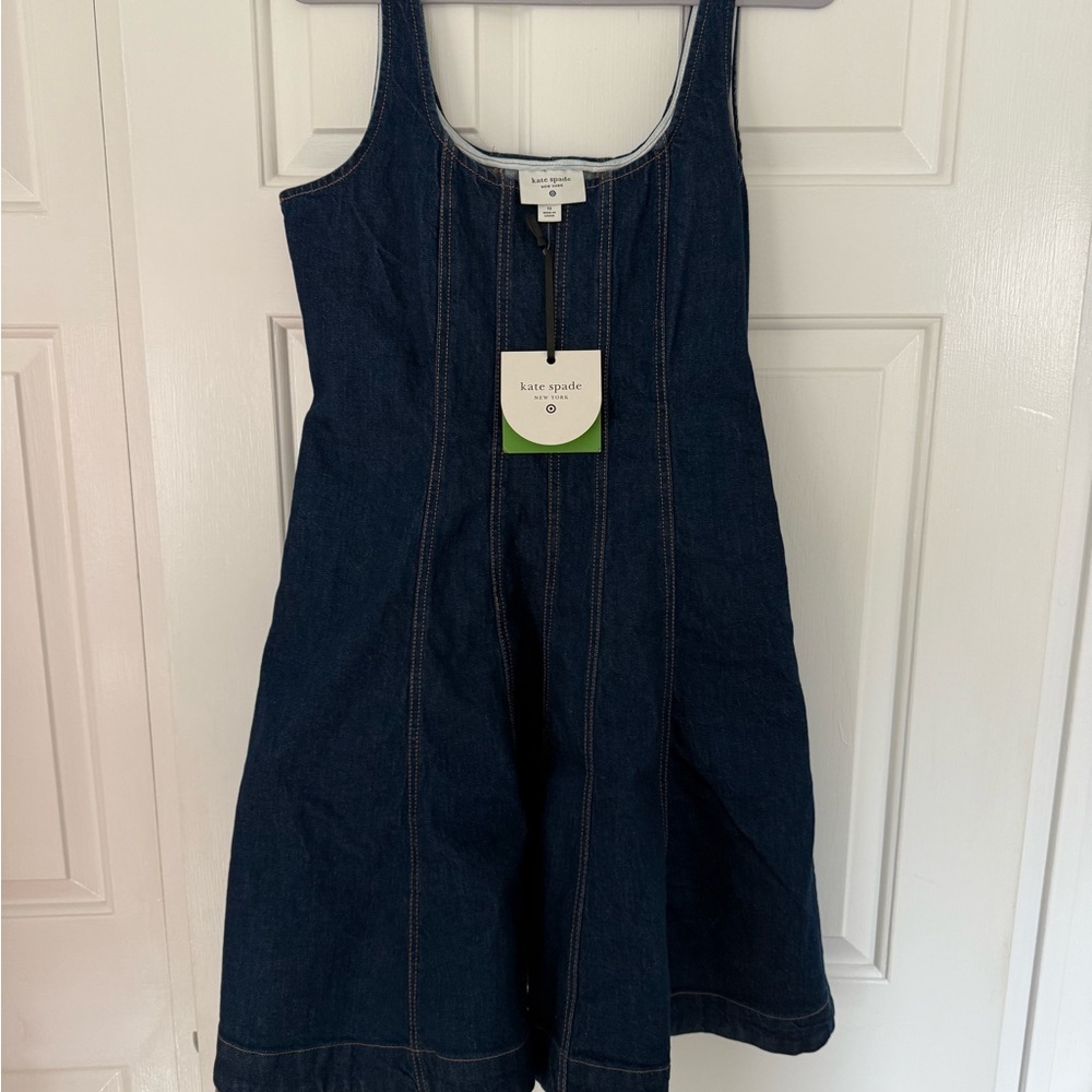 Women's Denim Seamed Mini Dress - kate spade new york x Target Dark Blue - Picture 3 of 9